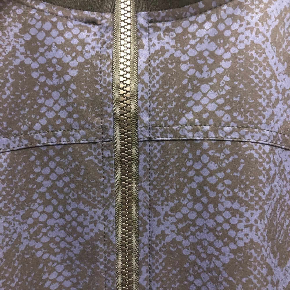 Athleta Brooklyn Track Bomber Jacket. Python Prin… - image 4